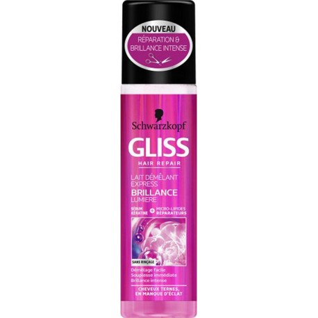 Schwarzkopf Gliss Hair Repair Lait Démêlant Express Brillance Lumière 200ml