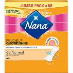 Nana Protège-Lingeries Normal Fraîcheur Quotidienne Jumbo Pack x68