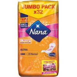 Nana Serviettes Hygiéniques Ultra Normal Jumbo Pack x32