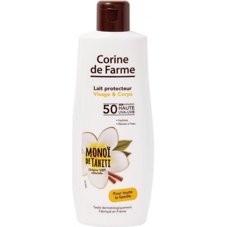 Corine de Farme Lait Protecteur Visage & Corps SPF 50 Monoï de Tahiti 150ml