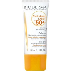 BIODERMA Photoderm Laser SPF 50+ Crème Très Haute Protection Peaux Abîmées Cicatrices 30ml