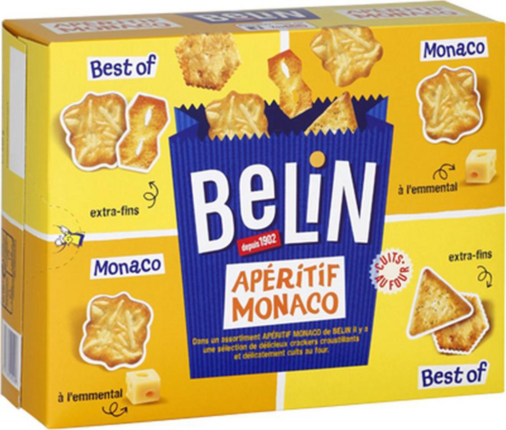 Boîte de gâteaux salés assortis BELIN -720g - Biscuits apéritifs