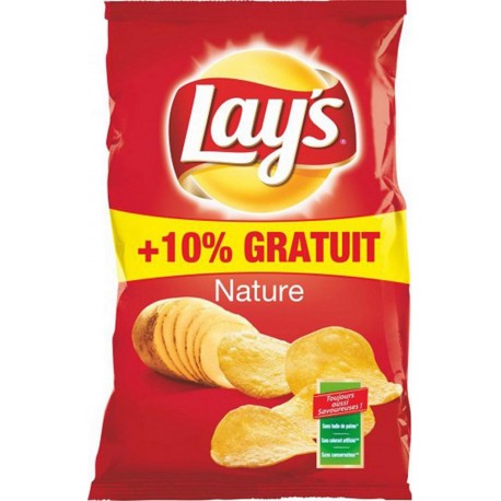 Lay's Chips Nature + 10% Gratuit 330g