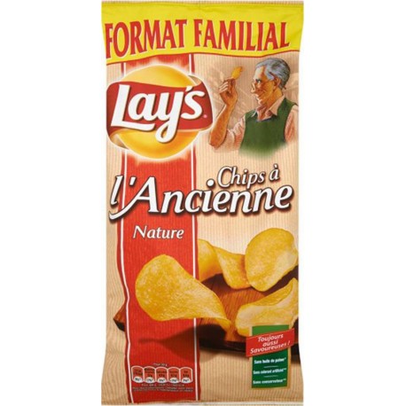 Lay's Chips à l’Ancienne Nature Format Familial 300g