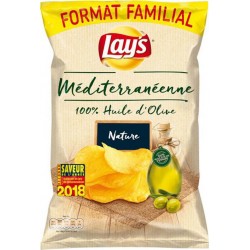 Lay's Lay’s Chips Méditerranéenne 100% Huile d’Olive Nature Format Familial 220g