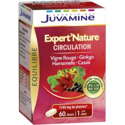 Juvamine Équilibre Expert’Nature Circulation Vigne Rouge GinKgo Hamamelis Cassis