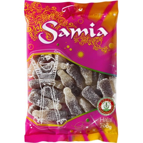 Samia Bonbons Bouteilles Cola Halal 200g