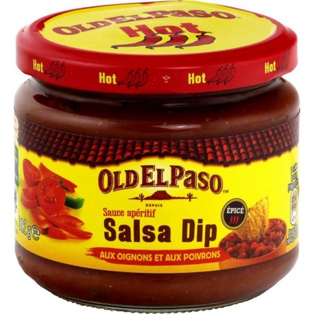 Old El Paso Sauce Apéritif Salsa Dip aux Oignons et aux Poivrons Épicé 312g