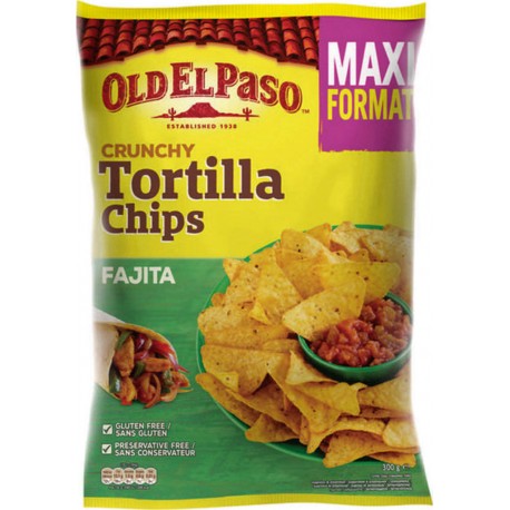 Old El Paso Crunchy Tortilla Chips Fajita Maxi Format 300g