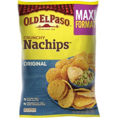 Old El Paso Crunchy Nachips Original Maxi Format 300g