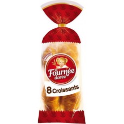 La Fournée Dorée 8 Croissants Emballage Individuel 320g