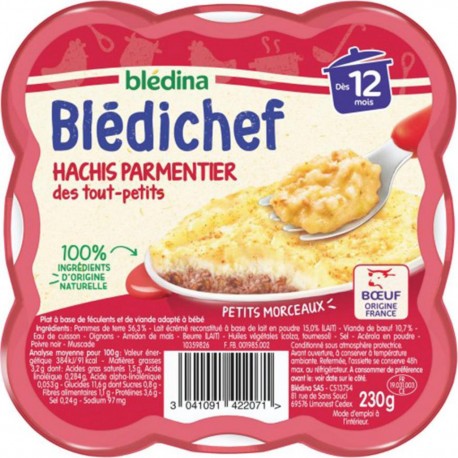 Blédina Blédichef Hachis Parmentier des Tout-Petits 230g