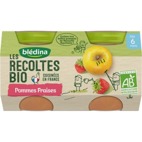 Blédina Les Récoltes Bio Pommes Fraises