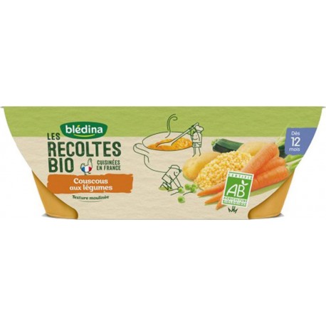 Blédina Les Récoltes Bio Couscous aux Légumes