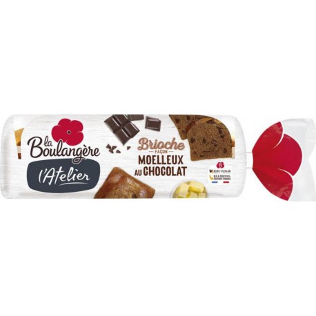 La Boulangère l’Atelier Brioche Façon Moelleux au Chocolat 400g