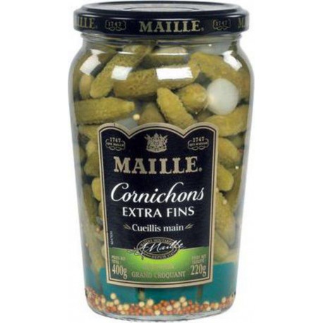 Maille Cornichons Extra Fins 220g égouttés 400g