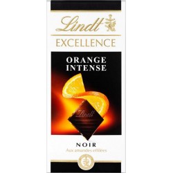 Lindt Excellence Noir aux Amandes Effilées Orange Intense 100g