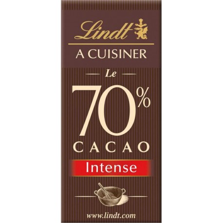 Lindt A Cuisiner Le 70% Cacao Intense 180g