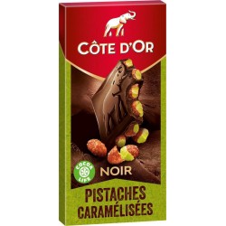 Côte d'Or Côte d’Or Noir Pistaches Caramélisées 180g