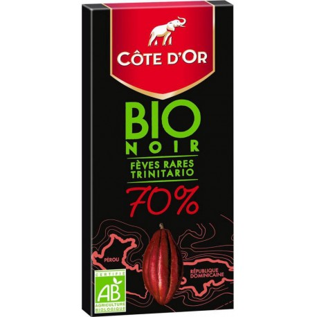 Côte d'Or Côte d’Or BIO Noir 70% Fèves Rares Trinitario 90g