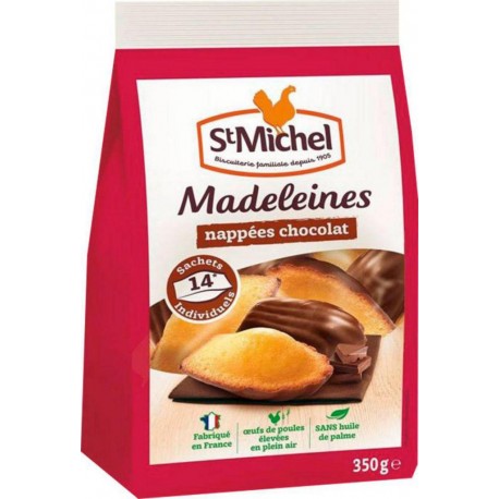 St Michel Madeleines Nappées Chocolat à emporter 350g