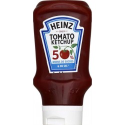 Heinz Tomato Ketchup 50% Moins de Sucres Moins de Sel 435g