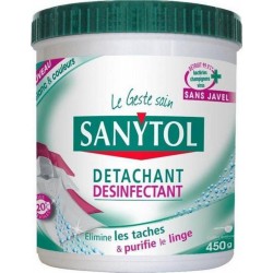 Sanytol Détachant Désinfectant Elimine les Taches & Purifie le Linge Format 450g