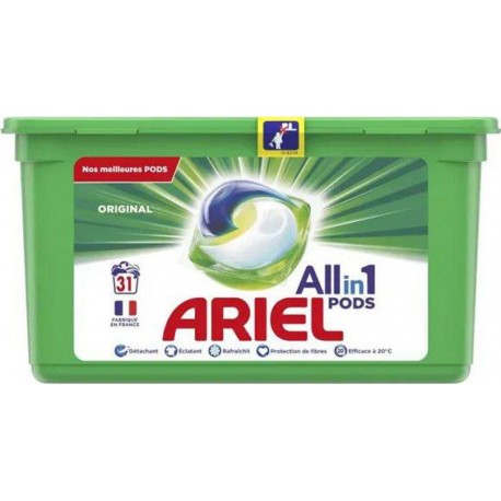 Ariel Pods 3 en 1 Original 31 Capsules