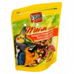 Riga Menu Cocktail Pour Perroquets Et Grandes Perruches Fruits 500g (lot de 2)