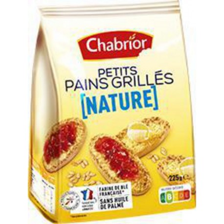 Chabrior Petits pains grillés nature 225g