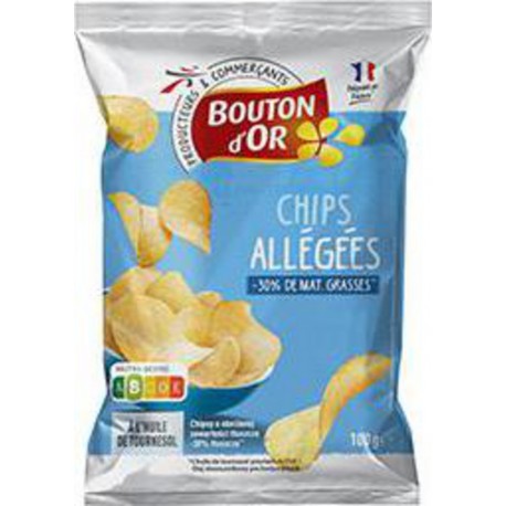 Bouton d'Or Chips allégées 100g