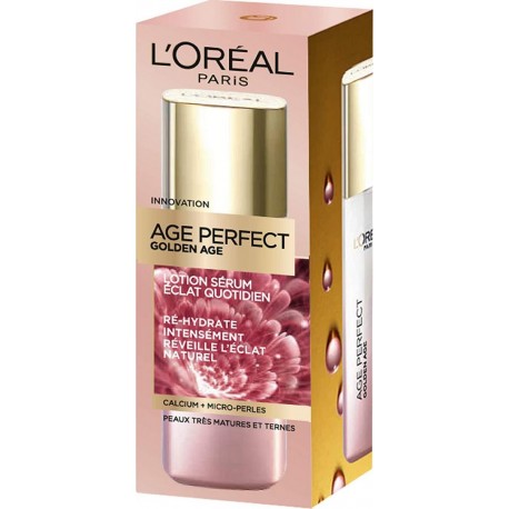 L'Oréal Paris Age Perfect - Golden Age - Lotion Sérum Éclat & Anti-Âge - Hydratation Intense flacon 125ml