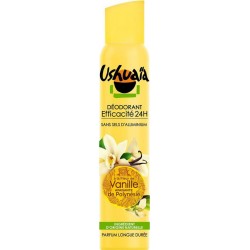 Ushuaïa Déodorant Efficacité 24h à la Fleur de Vanille de Polynésie 200ml (lot de 4)