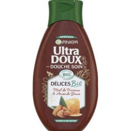 ULTRA DOUX Douche soin Miel et Amande douce flacon 250ml