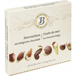 DE BELGEN Chocolat assortiment fruits de mer 250g