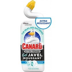 Canard Gel WC Extra Power Javel Moussant Marine 750ml (lot de 4)