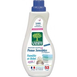 L'Arbre Vert L’Arbre Vert Éveil Adoucissant Concentré Écologique Famille et Bébé 800ml (lot de 4)