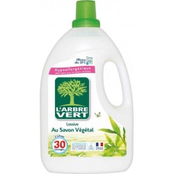 L'Arbre Vert L’Arbre Vert Hypoallergénique Lessive au Savon Végétal 2L (lot de 2)