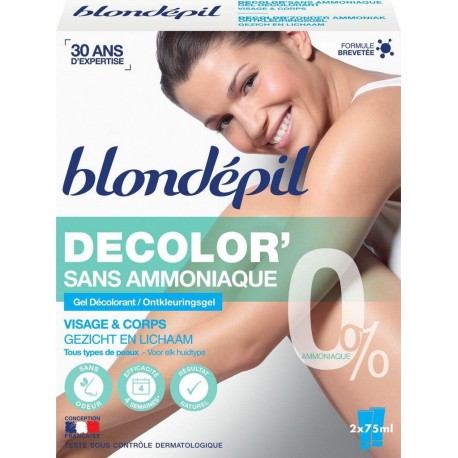 Blondepil Gel décolorant sans ammoniaque - visage & corps 2x25ml