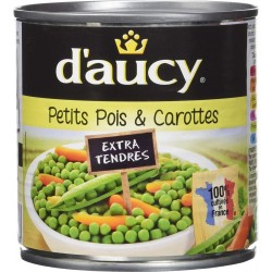 DAUCY Petits pois et carottes extra tendres 265g