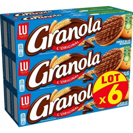 LU GRANOLA CHOCOLAT AU LAIT 6X200g (lot de 6)