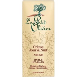 Le Petit Olivier Crème Jour & Nuit Anti-Âge Hydrate & Régénère Huile d’Argan 50ml (lot de 2)