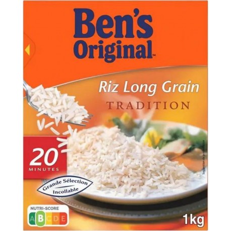 Ben's Original Riz Long Grain Tradition 20mn 1Kg