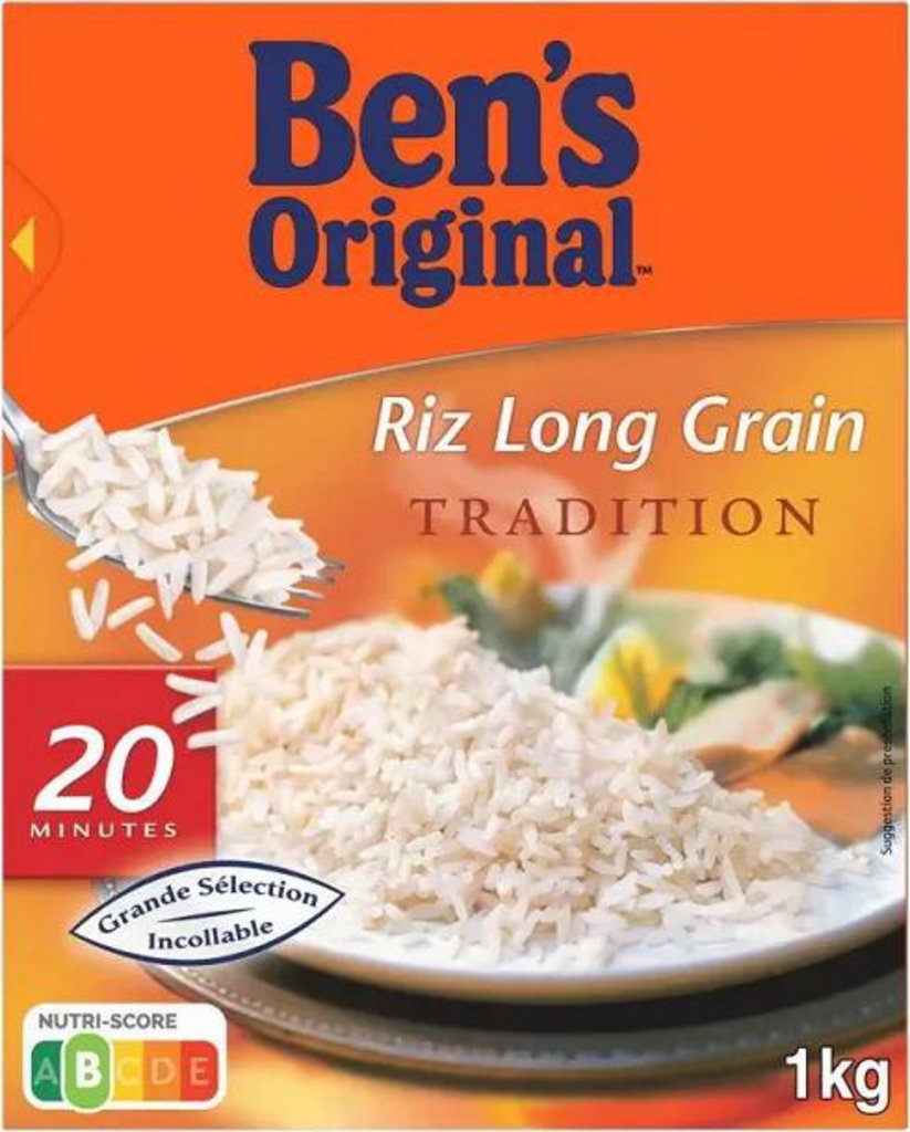 Ben's Original Riz Long Grain Tradition 20mn 1Kg 
