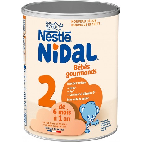 NESTLE NIDAL 2 Bébés gourmands 800G