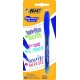 BIC Gel-ocity Illusion - Stylos gel effaçable 0,7mm bleu